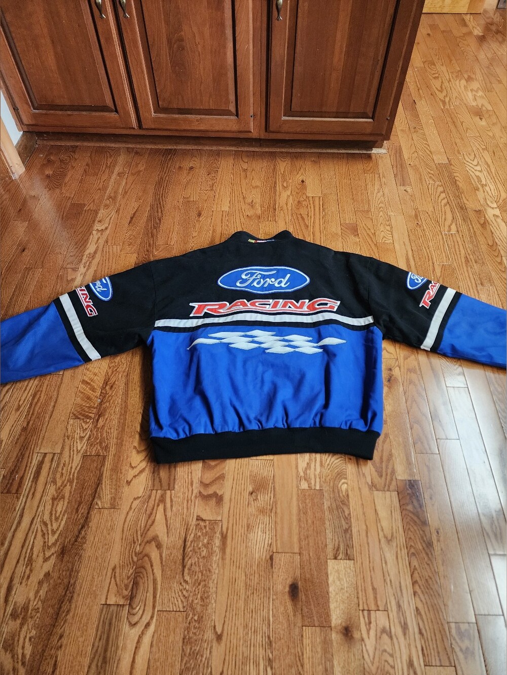 Ford Blue and Black Racing Bomber Jacket